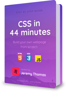 CSS in 44 minutes book cover