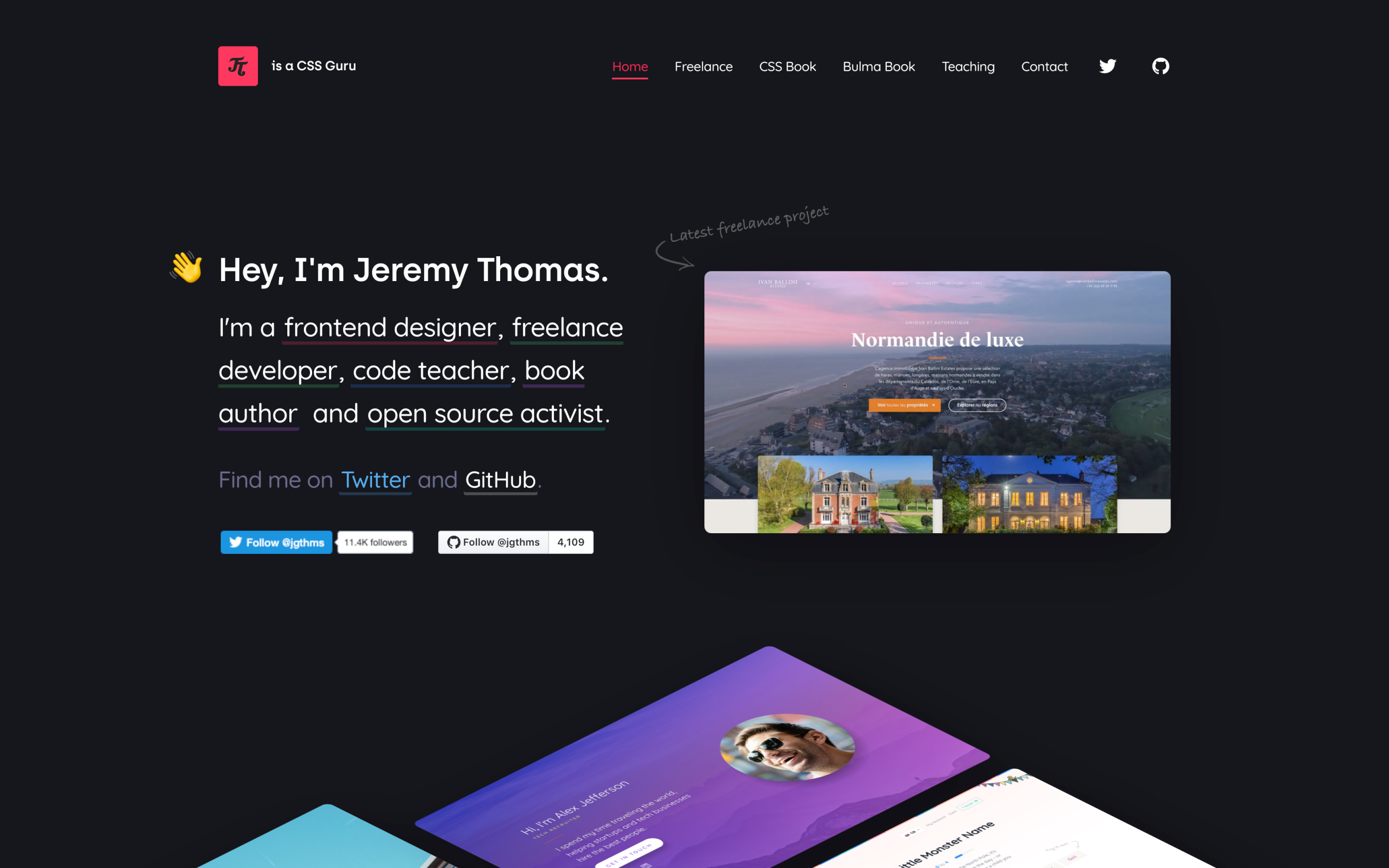 Expo: beautiful websites designed Bulma